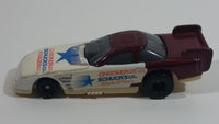 2000 Hot Wheels Del Worsham Funny Car Current Maroon and White Die Cast Toy Race Car Vehicle McDonald's Happy Meal