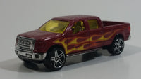 2016 Hot Wheels Hot Trucks 2009 Ford F-150 Truck Magenta Dark Red Die Cast Toy Car Vehicle