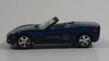 2006 Upper Deck Limited Edition 2005 Corvette Convertible Vancouver Canucks NHL Ice Hockey Team Dark Blue Die Cast Toy Car Vehicle