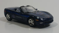 2006 Upper Deck Limited Edition 2005 Corvette Convertible Vancouver Canucks NHL Ice Hockey Team Dark Blue Die Cast Toy Car Vehicle