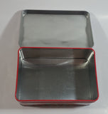 Disney Mickey Mouse and Minnie Mouse Christmas Themed Hinged Tin Metal Container