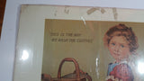 Vintage 1974 Portal Productions Sunlight Soap "This Is The Way We Wash The Clothes" 18" x 24" Print Litho In U.S.A.