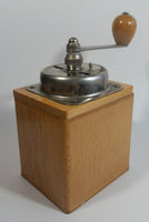 Vintage Zassenhaus Wood and Metal Coffee Grinder Mill 150 Made in Western Germany