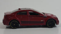 2013 Hot Wheels HW Showroom Asphalt Assault '09 Cadillac CTS-V Metallic Maroon Die Cast Toy Luxury Car Vehicle