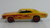 2016 Hot Wheels HW Flames '69 Dodge Charger Yellow Die Cast Toy Muscle Car Vehicle