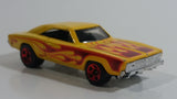 2016 Hot Wheels HW Flames '69 Dodge Charger Yellow Die Cast Toy Muscle Car Vehicle