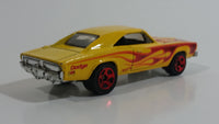 2016 Hot Wheels HW Flames '69 Dodge Charger Yellow Die Cast Toy Muscle Car Vehicle