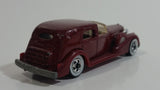 1983 Hot Wheels '35 Classic Caddy Cadillac Maroon Die Cast Toy Car Vehicle