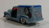 2014 Hot Wheels Pop Culture: Star Trek Custom '52 Chevy Metalflake Pale Blue Die Cast Toy Car Vehicle Red Line Real Rider Wheels