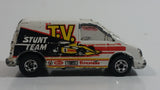 1986 Hot Wheels Flip Outs Vaultin' Van Ford Aerostar White Die Cast Toy Car Vehicle - Hong Kong