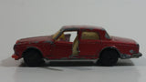 Vintage 1979 Lesney Matchbox Superfast No. 39 Rolls Royce Silver Shadow II Dark Red Die Cast Toy Car Vehicle with Opening Doors