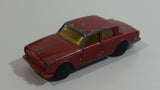 Vintage 1979 Lesney Matchbox Superfast No. 39 Rolls Royce Silver Shadow II Dark Red Die Cast Toy Car Vehicle with Opening Doors