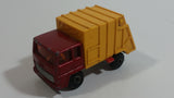 Vintage 1979 Lesney Matchbox Superfast Colectomatic Refuse Truck No. 36 Red Yellow Garbage Pickup Die Cast Toy Car Vehicle with Sliding Compactor