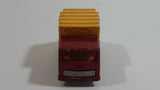 Vintage 1979 Lesney Matchbox Superfast Colectomatic Refuse Truck No. 36 Red Yellow Garbage Pickup Die Cast Toy Car Vehicle with Sliding Compactor