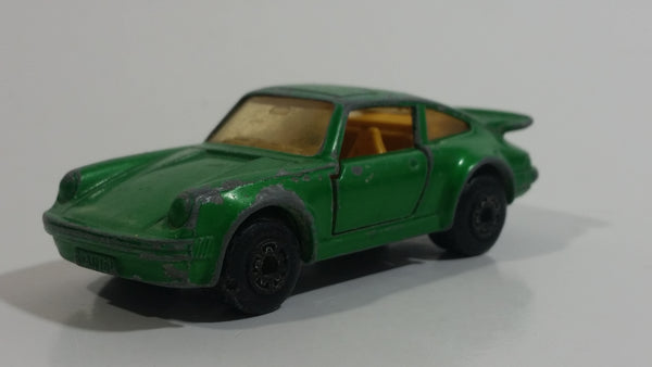 Vintage 1978 Lesney Matchbox Superfast No. 3 Porsche Turbo Green Die Cast Toy Car Vehicle with Opening Doors