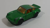 Vintage 1978 Lesney Matchbox Superfast No. 3 Porsche Turbo Green Die Cast Toy Car Vehicle with Opening Doors