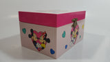 Disney Mickey Mouse and Minnie Mouse Pink Felt Lined Wind Up Musical Keepsake Trinket Box Plays "I Want To Be Loved By You"