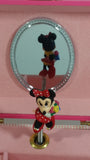 Disney Mickey Mouse and Minnie Mouse Pink Felt Lined Wind Up Musical Keepsake Trinket Box Plays "I Want To Be Loved By You"