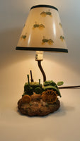 1999 John Deere Green Resin Tractor 12" Tall Table Lamp Light