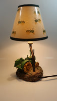 1999 John Deere Green Resin Tractor 12" Tall Table Lamp Light