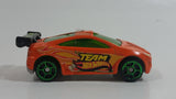 2012 Hot Wheels Asphalt Assault Neon Orange Die Cast Toy Car Vehicle - McDonald's Happy Meal 7/8