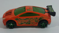 2012 Hot Wheels Asphalt Assault Neon Orange Die Cast Toy Car Vehicle - McDonald's Happy Meal 7/8