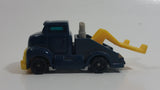 1997 Hot Wheels Tow Truck Dark Blue Plastic Body Die Cast Toy Car Vehicle McDonald's Happy Meal