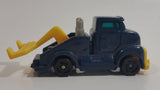 1997 Hot Wheels Tow Truck Dark Blue Plastic Body Die Cast Toy Car Vehicle McDonald's Happy Meal