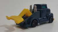 1997 Hot Wheels Tow Truck Dark Blue Plastic Body Die Cast Toy Car Vehicle McDonald's Happy Meal