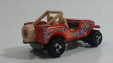 2000 Hot Wheels World Tour Roll Patrol Jeep CJ Trailbuster Red Die Cast Toy Car Vehicle