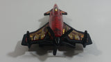 2007 Hot Wheels Aerial Attack Poison Arrow Red Flat Black Airplane Die Cast Toy Fighter Jet Plane Vehicle