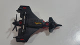 2007 Hot Wheels Aerial Attack Poison Arrow Red Flat Black Airplane Die Cast Toy Fighter Jet Plane Vehicle