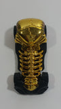 2011 Hot Wheels Thrill Racers Cave Skull Crusher Gold Chrome Die Cast Toy Car Vehicle