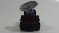 2001 Matchbox Storm Watch Radar Truck Burgundy Dark Red Die Cast Toy Car Vehicle