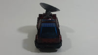 2001 Matchbox Storm Watch Radar Truck Burgundy Dark Red Die Cast Toy Car Vehicle