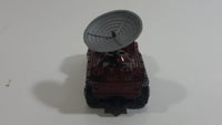 2001 Matchbox Storm Watch Radar Truck Burgundy Dark Red Die Cast Toy Car Vehicle