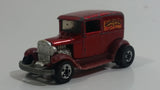 1981 Hot Wheels A-OK 'Early Times Delivery' Metalflake Red Die Cast Toy Car Vehicle