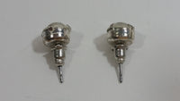 Clear Crystal Style Rhinestone 5/16" Diameter Round Stud Earrings