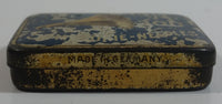 Antique Made in Germany 200 Gramophone Needles Small Hinged Tin Metal Container Empty