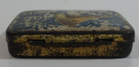 Antique Made in Germany 200 Gramophone Needles Small Hinged Tin Metal Container Empty