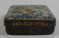 Antique Made in Germany 200 Gramophone Needles Small Hinged Tin Metal Container Empty