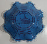 Vintage Disneyland Exclusive Walt Disney Productions Sleeping Beauty's Castle 7 1/2" Diameter Blue Waved Edge Glass Candy Dish / Ash Tray