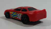 M.M.T.L. Sports Car #58 Red Plastic Body Die Cast Toy Car Vehicle