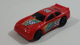 M.M.T.L. Sports Car #58 Red Plastic Body Die Cast Toy Car Vehicle