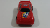 M.M.T.L. Sports Car #58 Red Plastic Body Die Cast Toy Car Vehicle