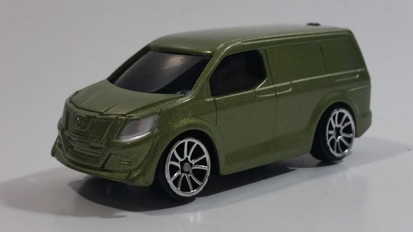 Rare MotorMax Sage Green Mini Van 6143-6 Die Cast Toy Car Vehicle