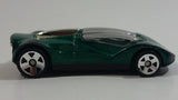 1999 Hot Wheels Double Cross Metalflake Dark Green Die Cast Toy Car Vehicle McDonald's Happy Meal 9/16