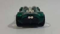 1999 Hot Wheels Double Cross Metalflake Dark Green Die Cast Toy Car Vehicle McDonald's Happy Meal 9/16