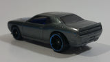 2009 Hot Wheels Muscle Mania '08 Dodge Challenger SRT8 Metalflake Dark Grey Die Cast Toy Car Vehicle