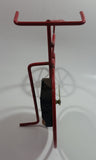 Time Square Quartz Penny Farthing Bicycle Red Metal Decorative Clock